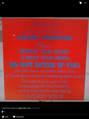 Great to print out for your Heart Warriors at home